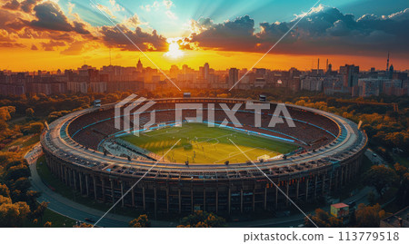 An aerial view of the most beautiful stadium 113779518