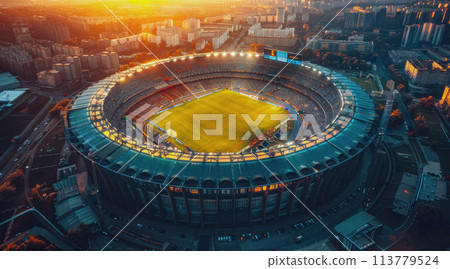 An aerial view of the most beautiful stadium 113779524