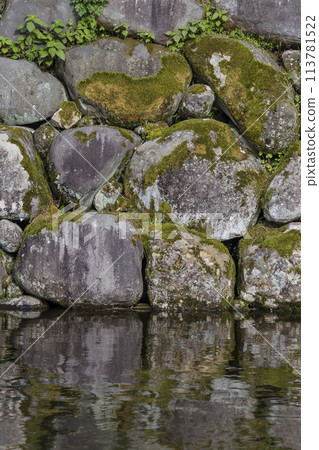 Patterns on the walls of various buildings in the city 113781522