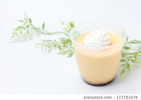 布丁、點心、甜點、便利商店點心、杯裝布丁、塑膠容器、點心、西式點心、新鮮點心 113781678