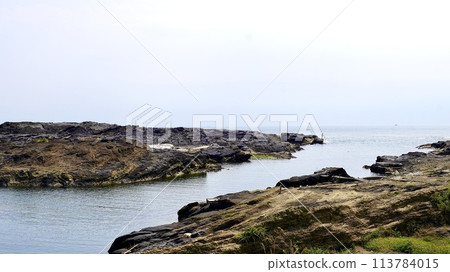 神奈川縣三浦市城島的海岸風光 113784015