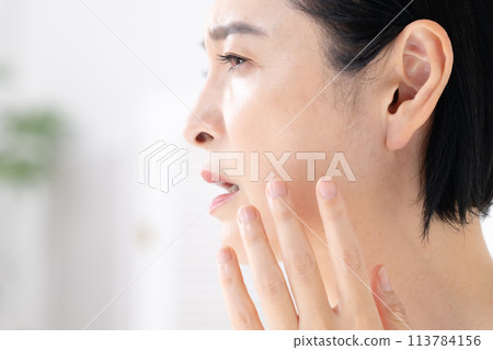 Beauty, Nasolabial folds, Concerns Beauty, Nasolabial folds, Concerns 113784156