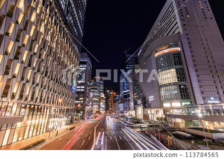 大阪府大阪車站夜景 大阪府大阪車站夜景 113784565