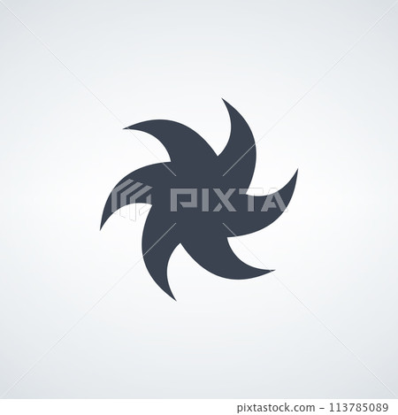 Spiral like and swirl motion twisting shape design element set. Stock vector illustration isolated on white background. Spiral like and swirl motion twisting shape design element set. Stock vector illustration isolated on white background. 113785089
