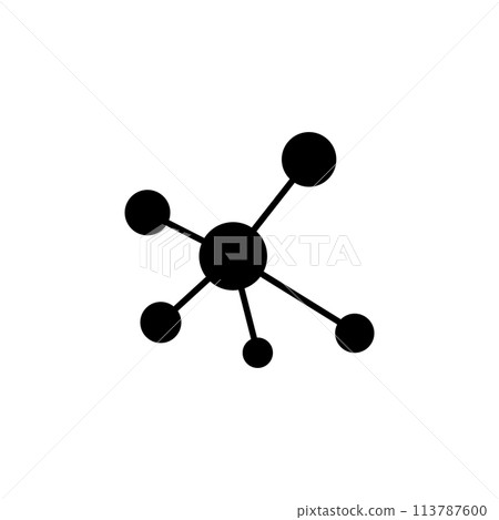 Molecule Flat Vector Icon Molecule Flat Vector Icon 113787600