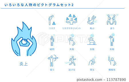 各種人的象形圖集2，向量素材 113787890