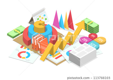 3D Isometric Flat Conceptual Illustration of... - Stock Illustration ...