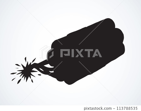Grenade. Vector drawing 113788535