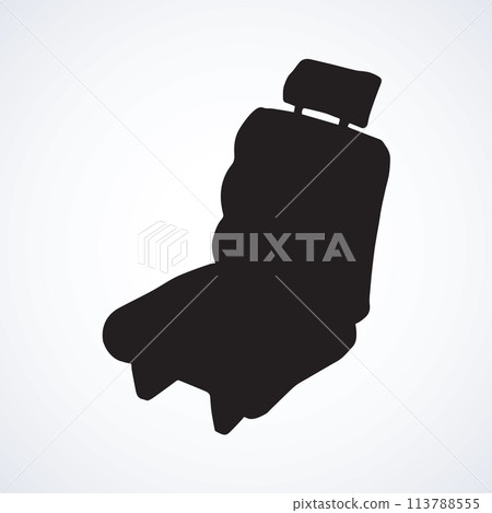 Seat for car. Vector drawing Seat for car. Vector drawing 113788555