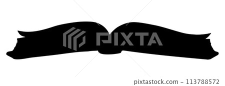 Old book. Vector drawing. Side view 113788572