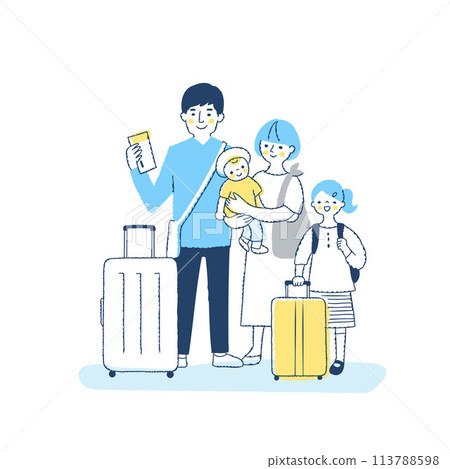 一家四口旅行 113788598
