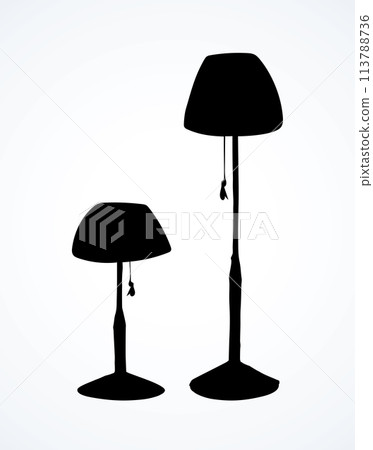 Shade lamp. Vector drawing Shade lamp. Vector drawing 113788736