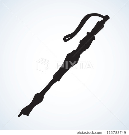 Pointer for reading the Torah. Vector drawing 113788749