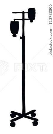 Stand for Intravenous therapy. Vector drawing 113788800