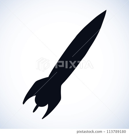 Warhead. Vector engraving Warhead. Vector engraving 113789180