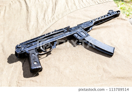 Soviet Sudaev submachine gun from World War II Soviet Sudaev submachine gun from World War II 113789514