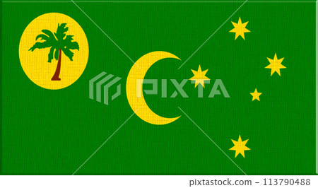 Flag of the Cocos Islands. Australian Outer Territory. flag of Keeling Islands Flag of the Cocos Islands. Australian Outer Territory. flag of Keeling Islands 113790488