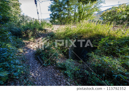 The Takayama Line tracks on the Tomiyama hiking trail The Takayama Line tracks on the Tomiyama hiking trail 113792352
