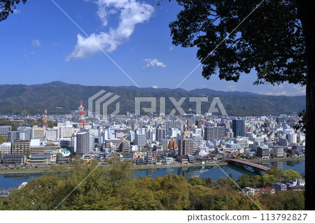 從筆山眺望高知市(高知縣高知市) 從筆山眺望高知市(高知縣高知市) 113792827