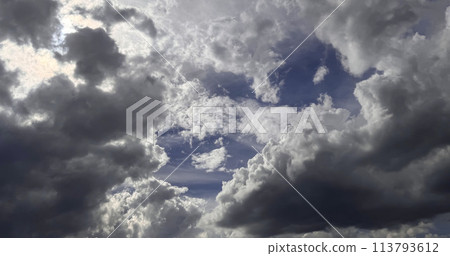 Magnificent beautiful form of cumulonimbus clouds blue sky cloud gradient light white background. Beauty clear cloudy in sunshine calm bright air background Magnificent beautiful form of cumulonimbus clouds blue sky cloud gradient light white background. Beauty clear cloudy in sunshine calm bright air background 113793612