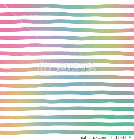 Rainbow Hand Drawn Stripe Background Overlay 113794169