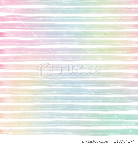 Rainbow Hand Drawn Stripe Background Overlay 113794174