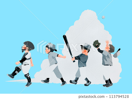 快樂的棒球男孩 113794528