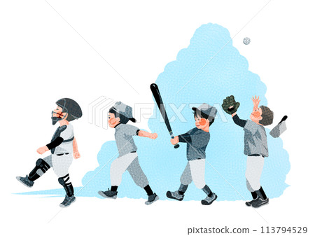 快樂的棒球男孩 113794529