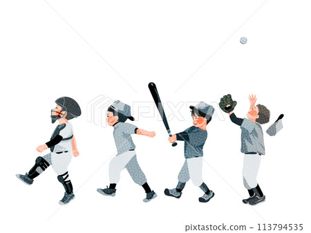 Cheerful baseball boys Cheerful baseball boys 113794535
