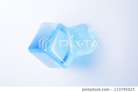 Abstract bright glass geometry background, 3d rendering. 113795025