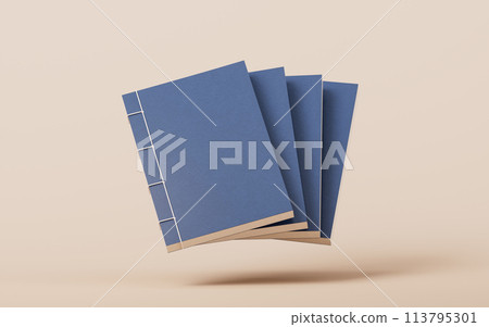 Ancient Chinese book, traditional culture, 3d rendering. 113795301