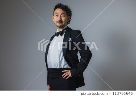 Man wearing a tuxedo Man wearing a tuxedo 113795646