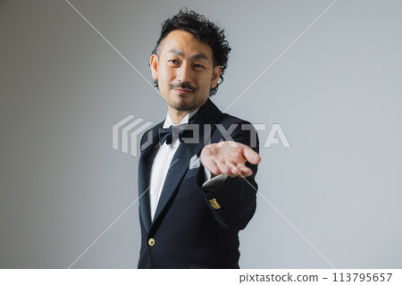 Man wearing a tuxedo 113795657