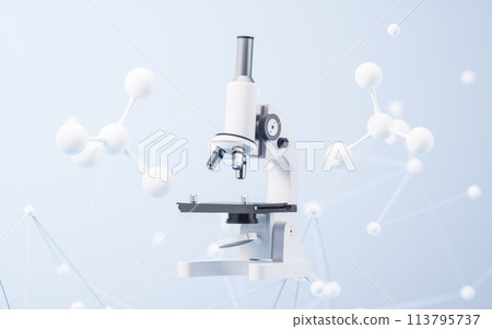 Chemical glassware in the laboratory, 3d rendering. 113795737