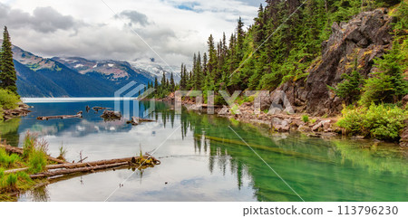 Canadian Nature Mountain Landscape Background. 113796230