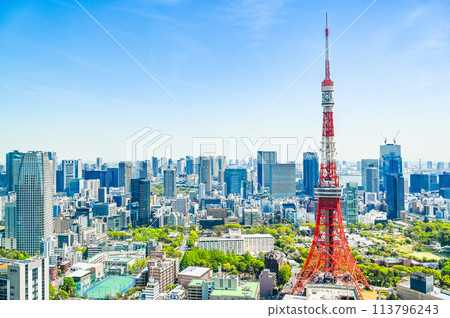 日本首都東京市景 113796243