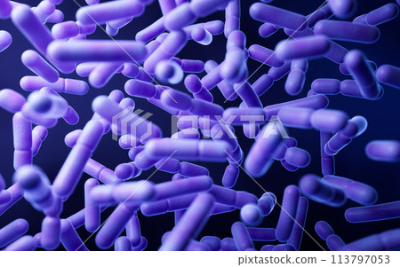 Large groups of germs, 3d rendering. Large groups of germs, 3d rendering. 113797053