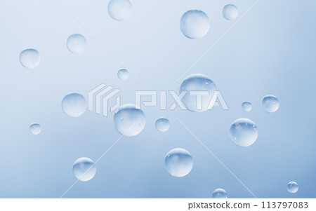 Blue water drop background, 3d rendering. 113797083