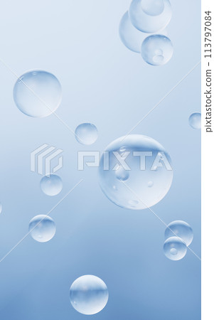 Blue water drop background, 3d rendering. 113797084