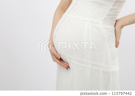 亞洲孕婦形象孕婦照片肚皮向上 亞洲孕婦形象孕婦照片肚皮向上 113797442