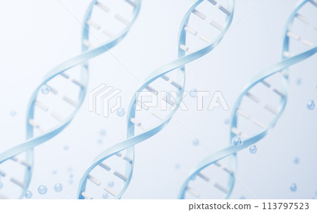 DNA with biological concept, 3d rendering. 113797523