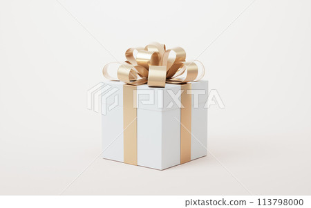 Gift box, festival and celebration, 3d rendering. 113798000