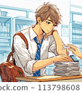 一個善於思考的運動男孩 113798608