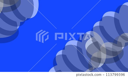 Soft pink abstract background image material spreading against the background of blue sky and clouds 113799396