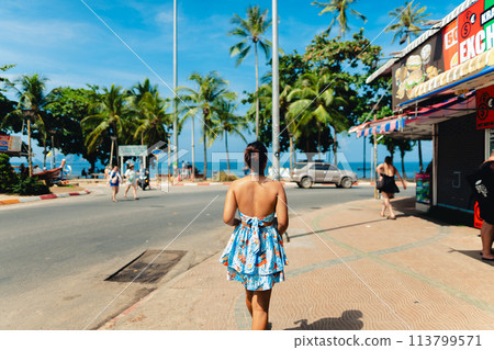 Wander around the promenade and shops along the seaside Wander around the promenade and shops along the seaside 113799571