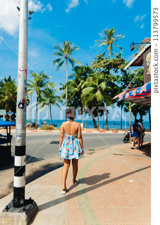 Wander around the promenade and shops along the seaside 113799573
