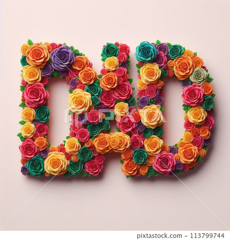 Happy fathers day decoration background,dad text with Generative AI. 113799744