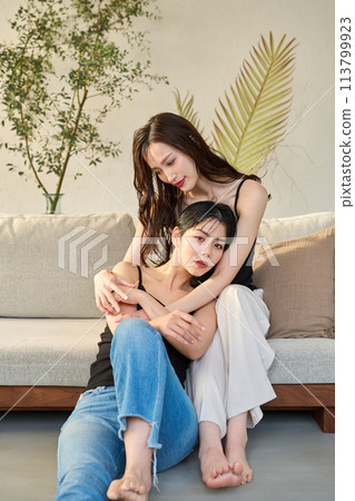 Homosexuality Two Women 113799923