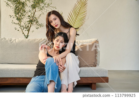 Homosexuality Two Women 113799925