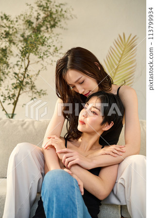 Homosexuality Two Women 113799934